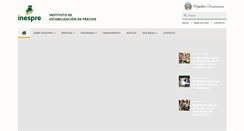 Desktop Screenshot of inespre.gov.do