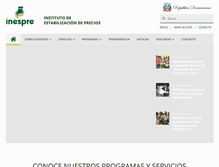 Tablet Screenshot of inespre.gov.do